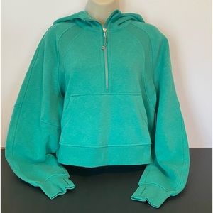 Lululemon	Scuba Oversized Half-Zip Hoodie	Heathered Maldives Green	XS/S  NWT